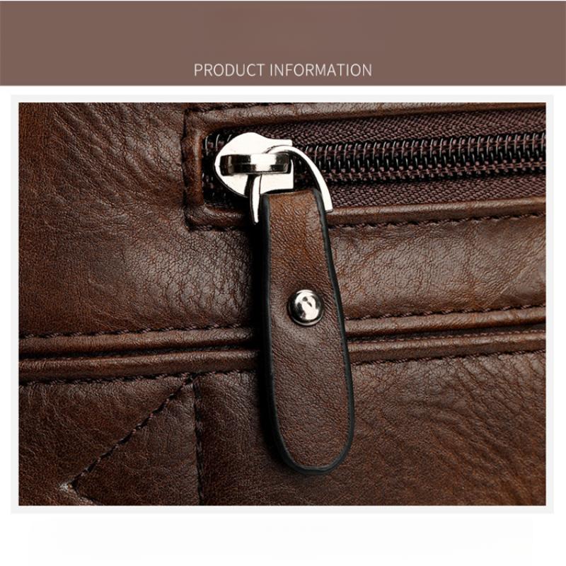 Men's New Business Laptop Bag Fashion Men's One-shoulder Messenger Briefcase Large-capacity Retro Shoulder Bag