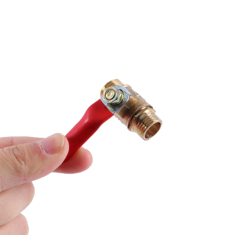 12mm Air Compressor Brass Switch Pipe Fittings Pipe Male To Male Thread Ball Valve