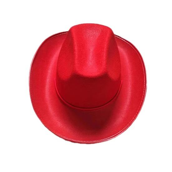 Cowboy Hat Women Men Western Adult Sun Hat Non-woven Fabric Cowgirl Hat Festival Theme Party Hat Fashion Accessory