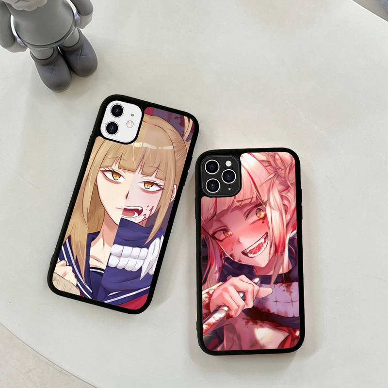 

Cute Himiko Toga Anime Phone Case Silicone PC+TPU Case for iPhone 11 12 13 Pro Max 8 7 6 Plus X SE XR Hard Fundas
