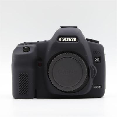 Canon EOS 5D2 5D Mark II Kamera İçin Yumuşak Silikon Zırhlı Gövde Kılıfı Kauçuk Kapak Cilt