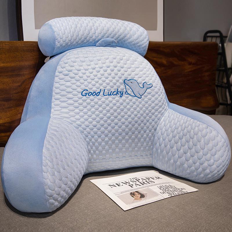 Kreslený bedrový vankúš - Veľký mäkký vankúš na opierku chrbta do postele a na pohovku