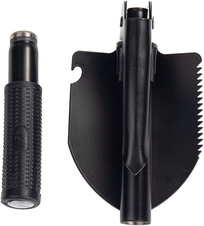 Gardening Folding Shovel Military Camping Shovel Survival Gear Entrenching Tool with Carrying Pouch Metal Handle