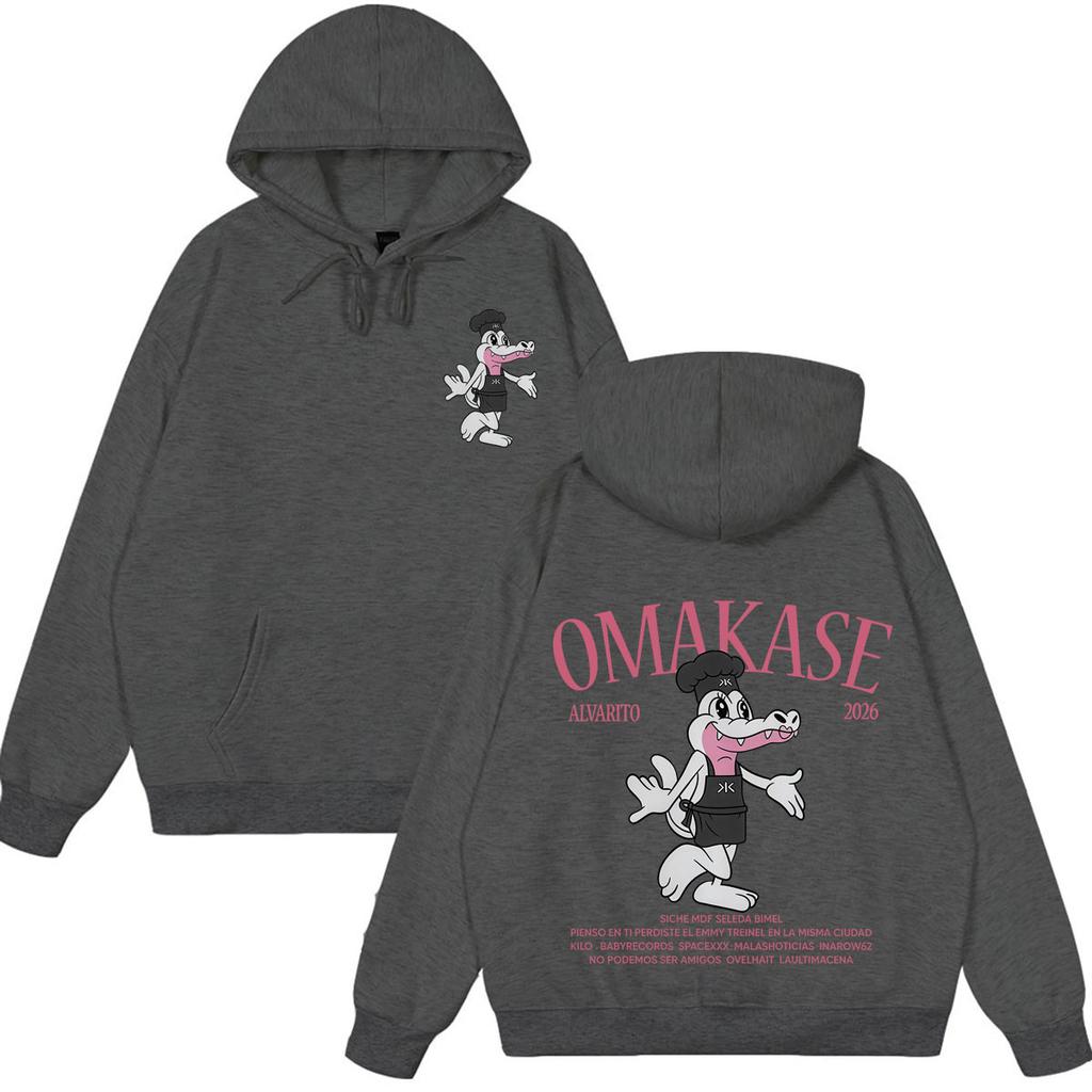 Alvaro Diaz Omakase  Album Tour Print Hoodie Men Women Fashion Pullover Long Sleeves Loose Aesthetic Trend Sweatshirts Tops