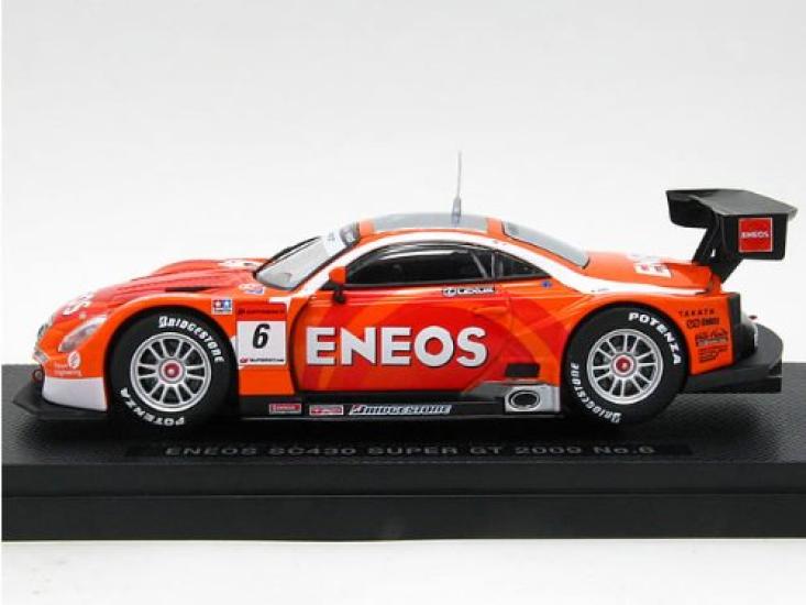 Ebro Eneos SC430 Super GT500 2009 Finished Product 1/43 #6 Orange/Red (44182)