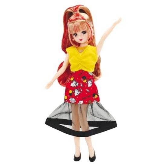 Takara Tomy Licca-chan Doll I Love Hello Kitty 1 Week Coordination Gift Set Dress-Up Toy Ages 3 Up