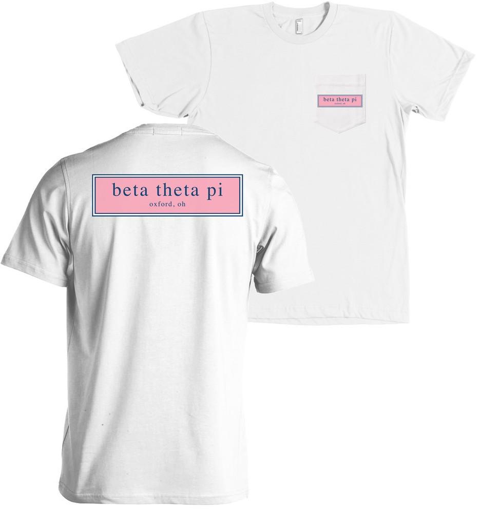 Братство Бета Тета Пи Bella + Canvas POCKE - БОЛЬШЕ ЦВЕТОВ Унисекс Футболка XL