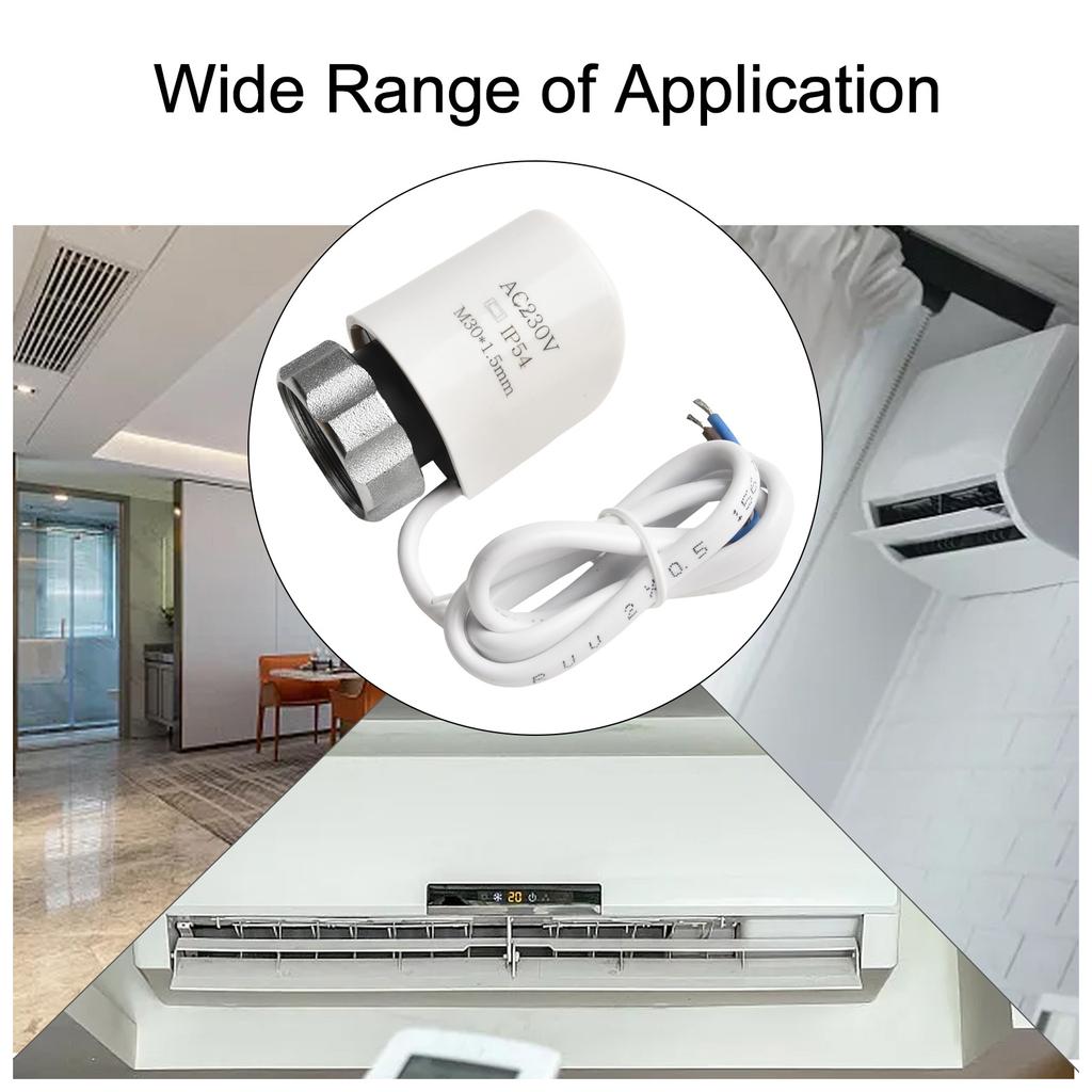 1 Stück AC230V M30*1,5mm Elektrischer Thermischer Stellantrieb für Fußbodenheizung Heizkörperventil Fußbodenheizung Stellantrieb Zubehör