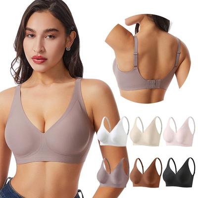 Reggiseno di Supporto Senza Ferretto, Senza Cuciture, Controllo Pancia, Taglie Forti, per Seno Abbondante