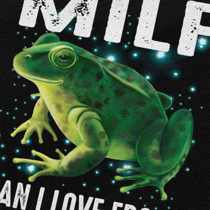 MILF Man I Love Frogs Tshirt for Men Short Sleeves Casual T Shirt Tshirt Slim Fit Pure Cotton Tee Valentines Day Gift