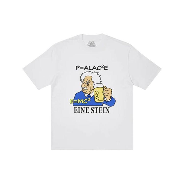 

Футболка Palace Eine Stein, белая мужская уличная одежда P21TS157