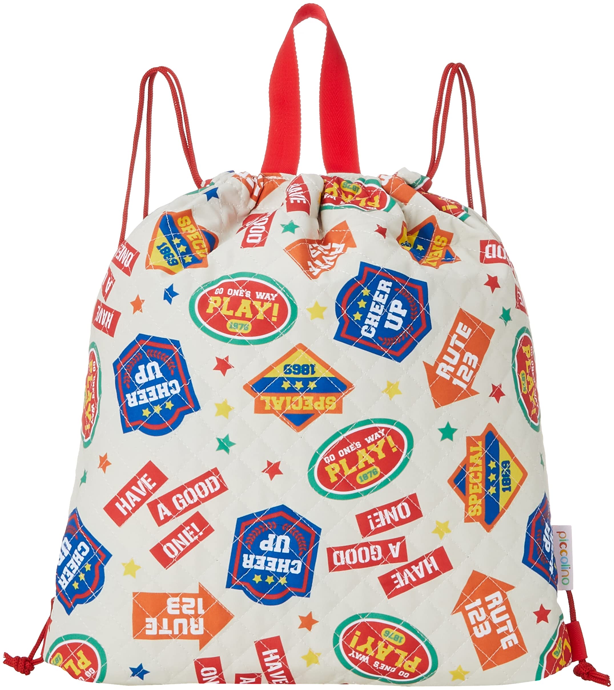 

Marushin Piccolino Gym Knapsack for Boys and Perfect for and Elementary Quilted Item Number 0165014600 Multi-Style Bag/Drawstring Girls, Preschool,