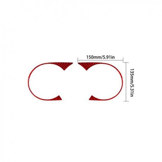 Red Carbon Fiber Interior Speedomter trument Cover Trim For Toyota Tacoma