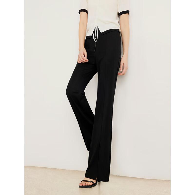 

Women s High-Waisted Flared Casual Trousers S