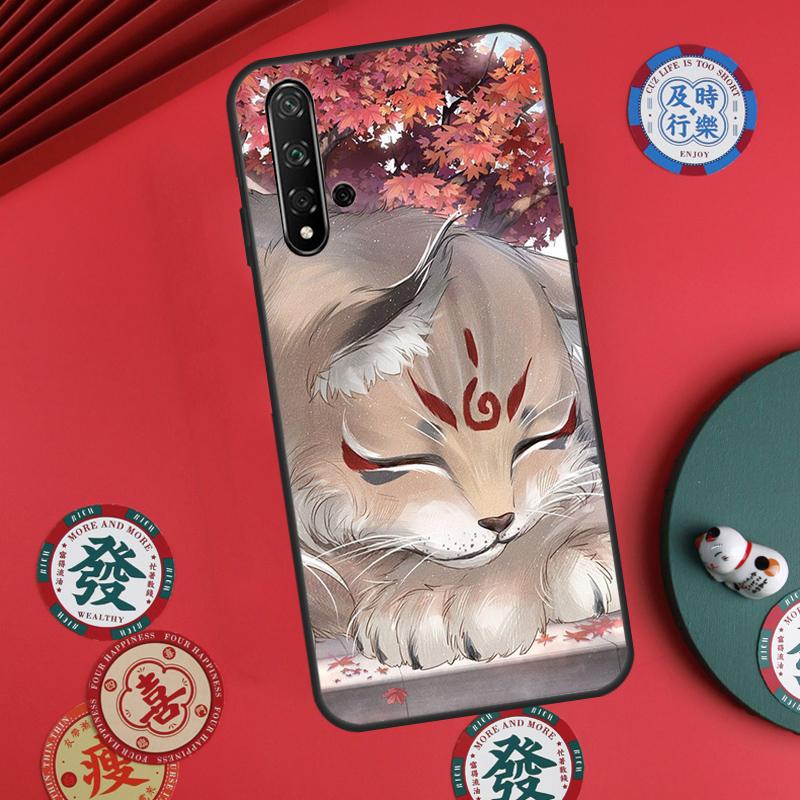 Kitsune Fox Japanese Art For Huawei Nova 5T 10 9 SE 7i 8i 11i 12i Y73 Y90 Y70 Y72 Y61 Y91 P60 Pro P30 P40 Lite Case