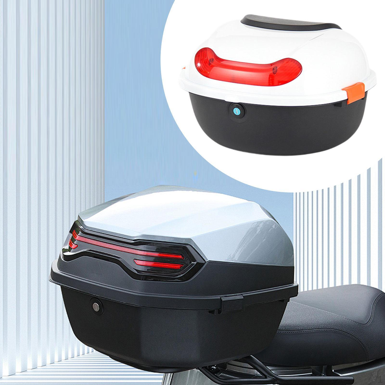 

Электромобиль Задний ящик для багажа Просторный багажник для мотоцикла с крепежом 2 белый