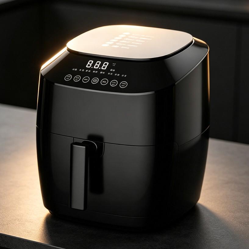 Household 4L Large Capacity Touch Screen Air Fryer
