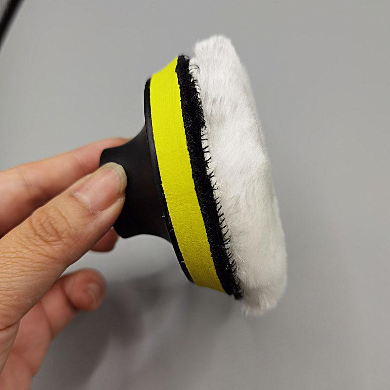 Car Detailing Wool Pad Set: 3-7 Inch Faux Wool Polishing Discs, 5 Pieces