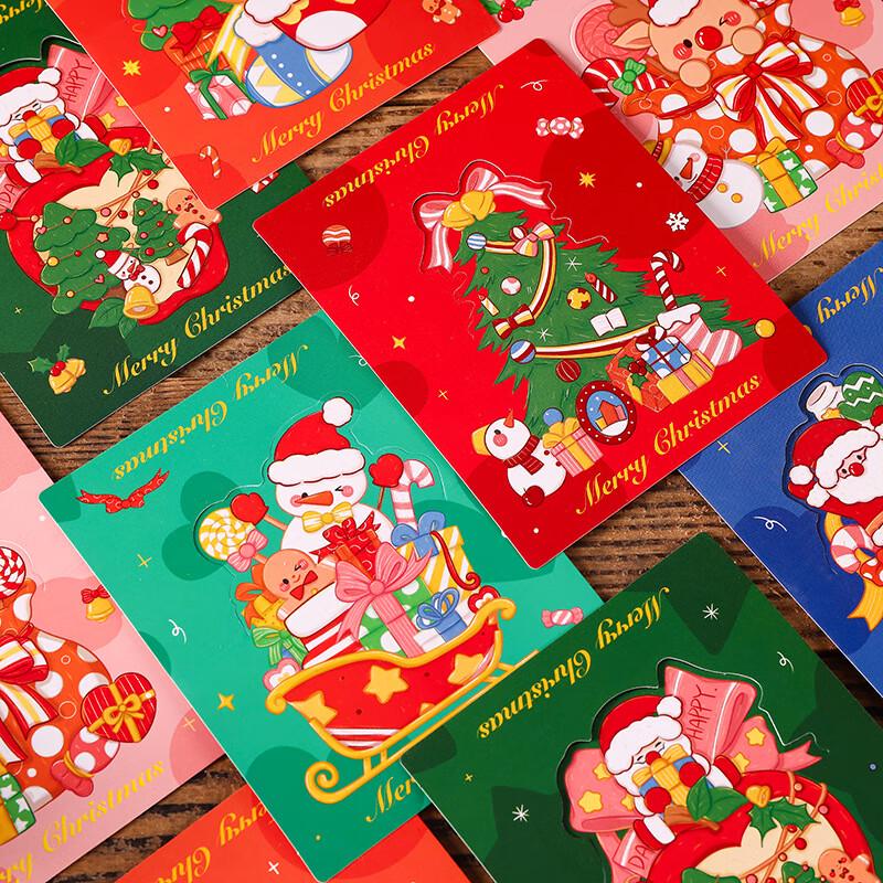 Anvelo Retro Christmas Greeting Cards (5-Pack Mixed)