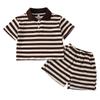 Baby and Toddler Striped Polo Dress Set - Summer Sibling Outfit