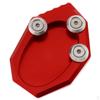 Bike Motorcycle Side Stand Support Plate, Aluminum Alloy 3.43x2.36x0.59inch For VS650