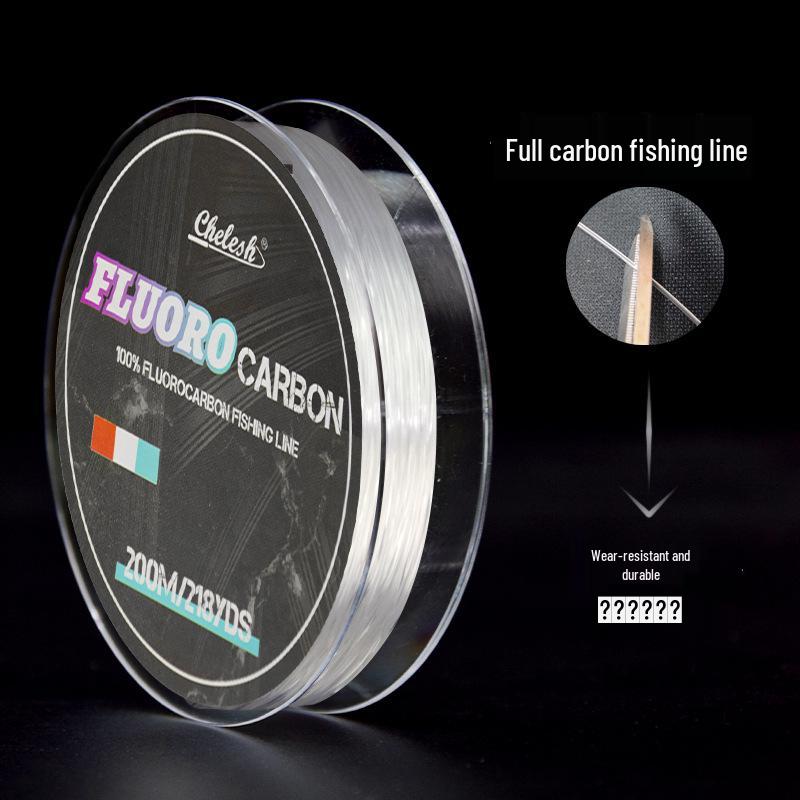 Genuine 200m Carbon Fishing Leader Line for Sea Rod Casting