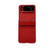 Foldable Phone Case Galaxy Z Flip 4 3 Full Cover Protective With Vegan Leather Hinge Design