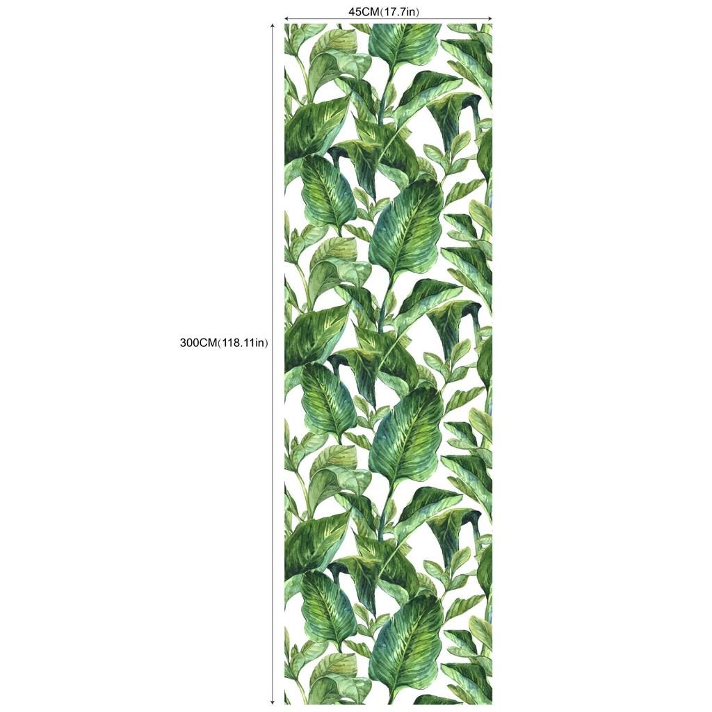 HaoHome Blumen und Pflanzen Abziehbar und Aufklebbar Tapete Abnehmbar Mehrfarbig Vinyl Klebstoff Floral Wandbeläge Wohnzimmer Dekor