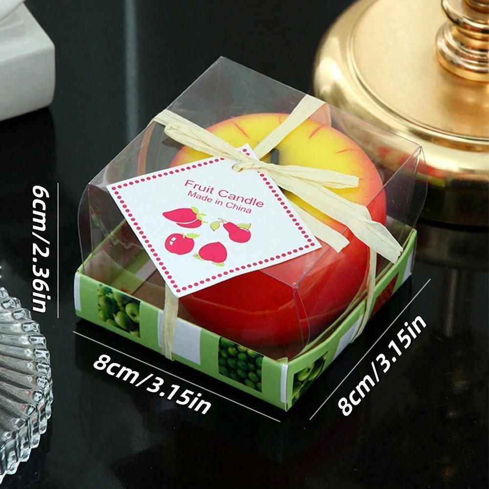1/3pc Apple Candle Aromatherapy Christmas Eve Gifts Home Meaning Of Peace Soy Wax Candle Decoration Welcome Gifts Party Supplies