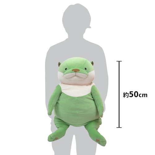 Shinada Global Mochi Series Mochi Otter Matcha (XL) 35x35x50cm Plush Otter Animal MOKW-0880MAT