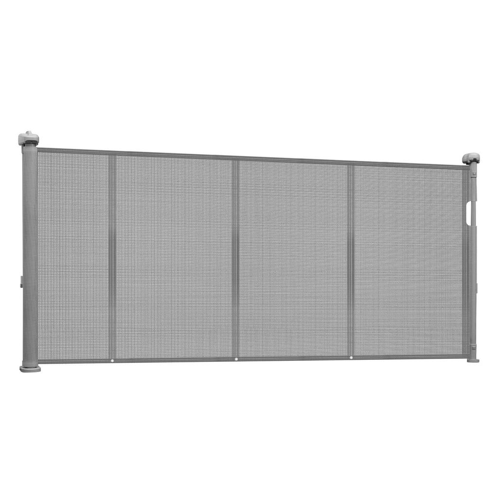 Retractable Baby Gate, 870 Mm Tall, Extends Up To 2800 Mm Wide, Retractable Gate for Kids or Pets, Mesh Material, Easy To Install for Indoor Stairs,