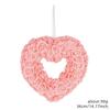 Artificial Heart Shaped Rose Wreath for Table Centerpieces and Events