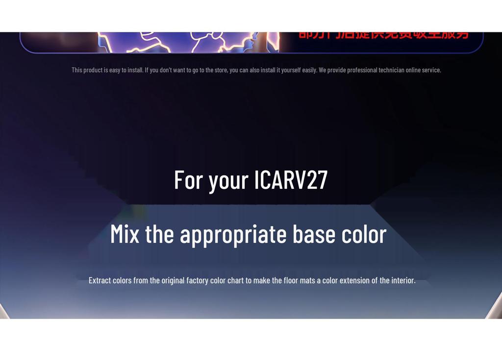 Chery ICAR V27 2026 Full Floor & Trunk Mats - Interior Upgrade