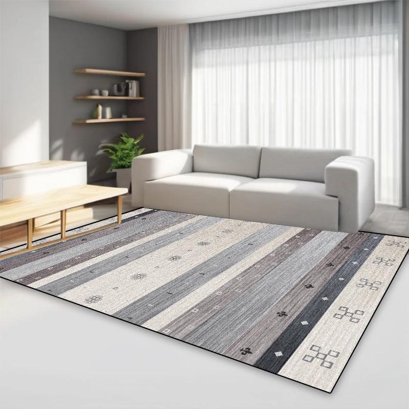 Light Gray Retro Style Carpet Living Room Minimalism Home Decoration Large Area Rugs Cloakroom Lounge Non-slip Entrance Door Mat