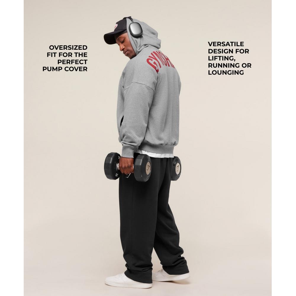 Gymshark Power Zip Up Hoodie Charcoal Core Marl A4b9t Gbbb