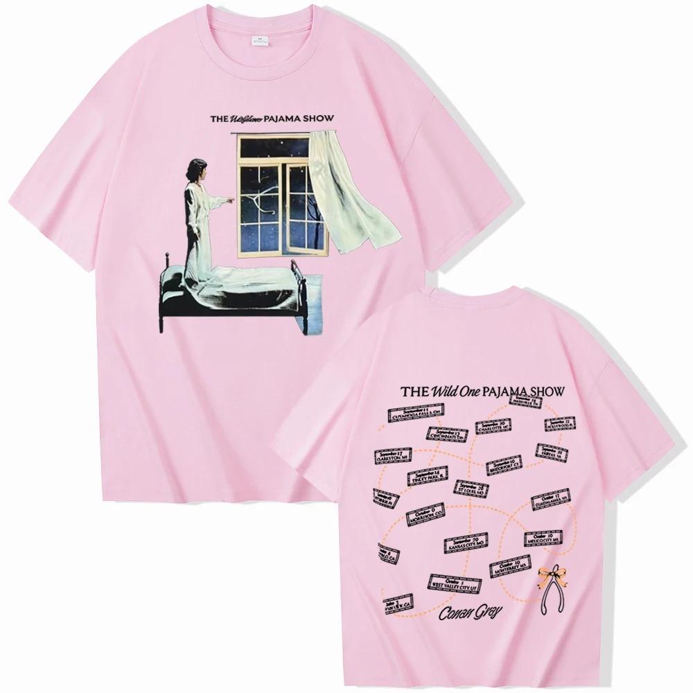2026 Conan Gray Wishbone World Tour T-shirt Man Woman Harajuku Short Sleeve O-neck Casual Shirt Gift