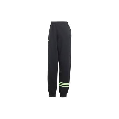 Oryginalne Neuclassics Spodnie dresowe Trzy paski Blok kolorów Jogger Luźne Dzianinowe Spodnie sportowe Damskie Doły Czarne IU2501