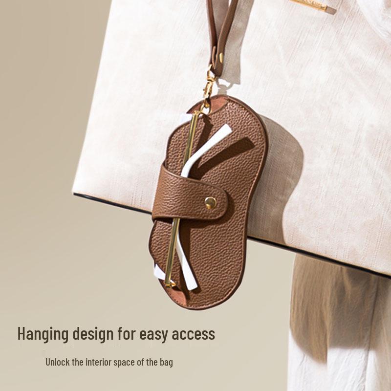 Women's Portable Sunglasses & Myopia Glasses Storage Bag - Wearable Neck Hanging Handheld Fashion Case