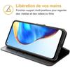 Coque pour Xiaomi Mi10T Pro (6.67") Pack 2 Verres Trempés Sous Forme Porte Feuille Pratique Rabat Magnétique Noir