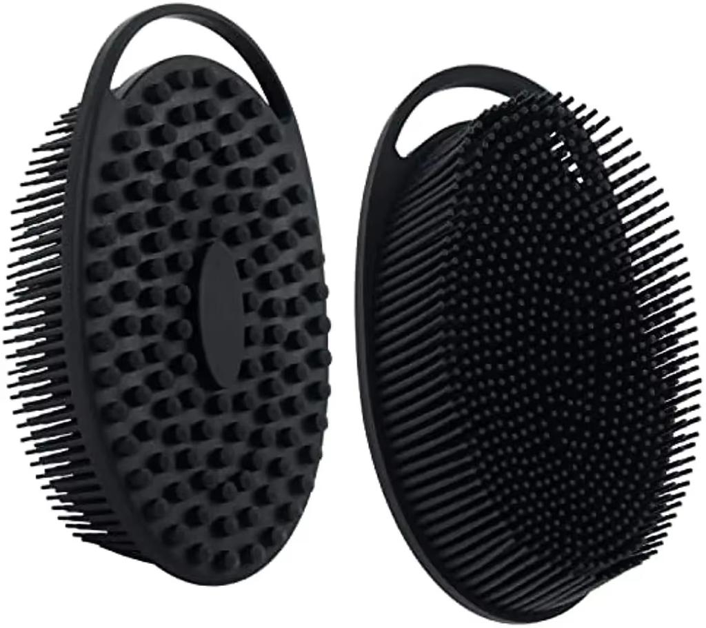 3pcs Body Scrubber Silicone Massage Brush Durable Advanced Sanitary Technology Easy To Silicone Body Scrubber Bath Brush