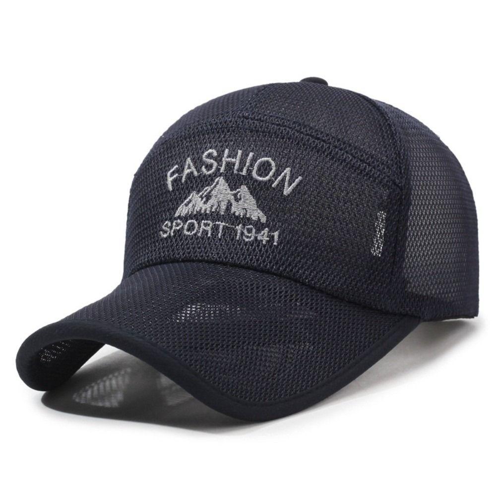 Mountain Embroidery Summer Baseball Cap Adjustable Outdoor Sports Hats For Man Women Unisex