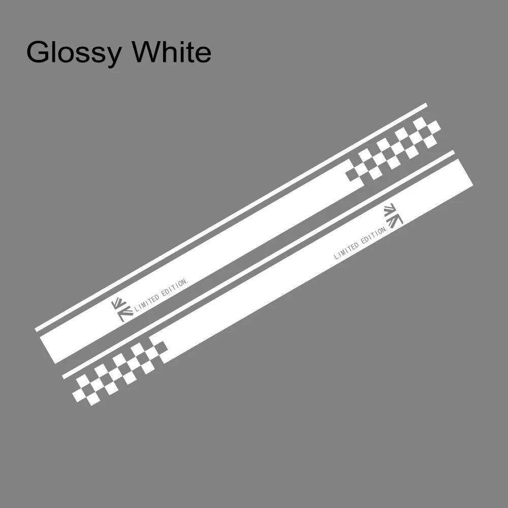 Car Door Side Stickers Auto Racing Sport Decal For Mini Cooper R56 R57 R58 R50 R52 R53 R59 R61 Countryman R60 F60 F55 F56 F54
