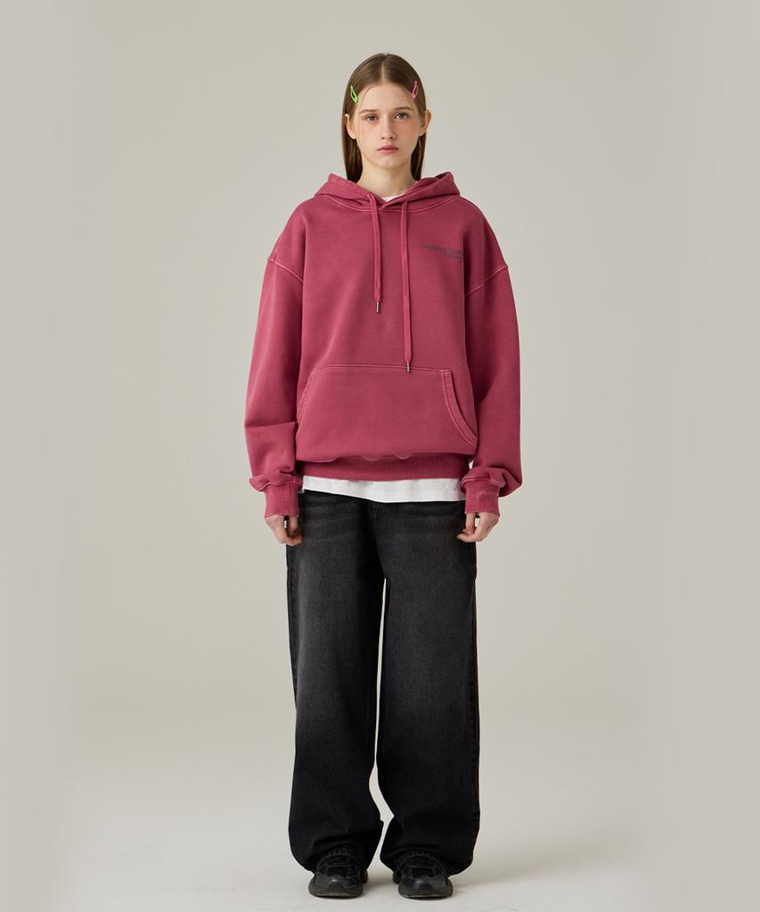 URBANAGE Standard Wash Wide Denim Pants Black