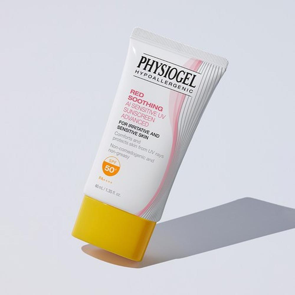 Physiogel Red Soothing AI Sensitive UV Sunscreen Advanced SPF50+ PA++++ 40ml Daily Protection Lightweight, Korean