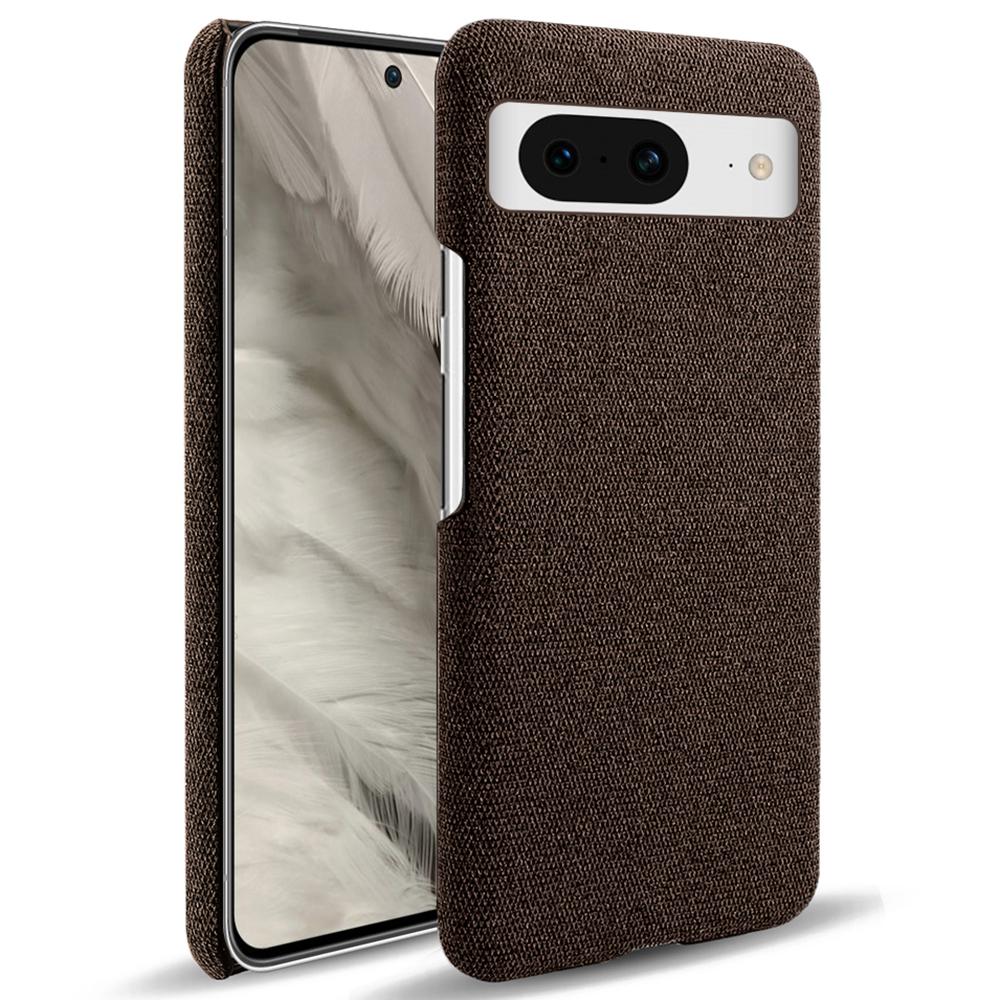 For Google Pixel 8 Case Solid Color Cloth Texture Hard PC Protective Phone Cover