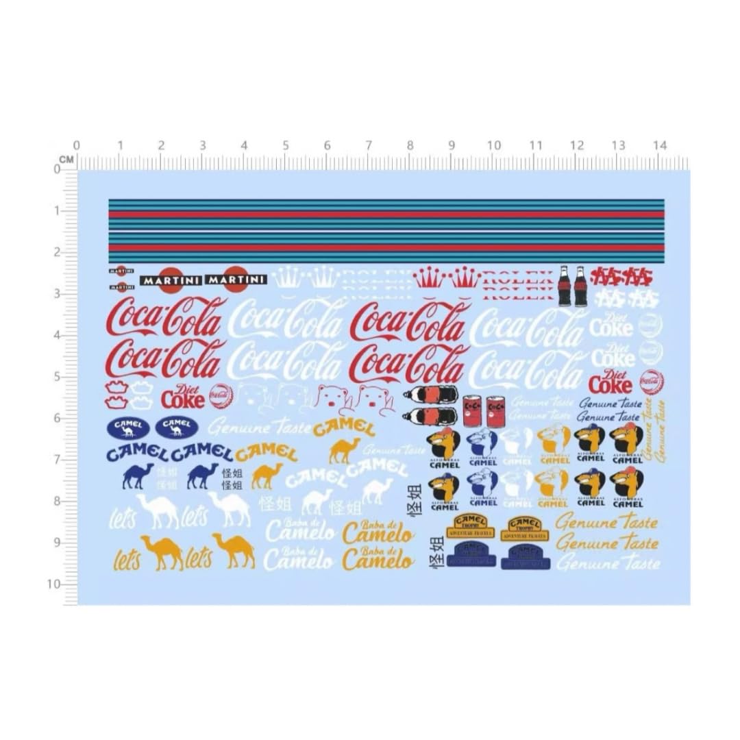 

Decal AD0083 Sponsor Mini Car Custom 1/64 [Item] красный