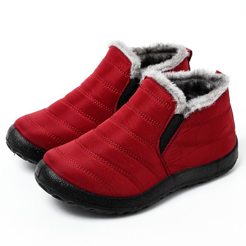 Women's Winter Waterproof Cotton Boots Thick Outsole Non-slip Warm Snow Boots Outdoor Shoes