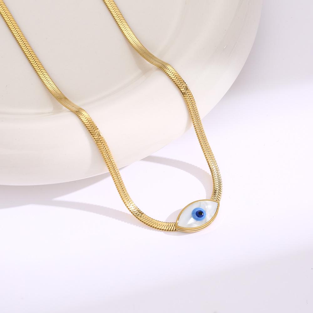 Colier din Oțel Titan Placat cu Aur de 18K, Lanț Claviculă de Înaltă Calitate pentru Femei - Bijuterii care nu se Decolorează