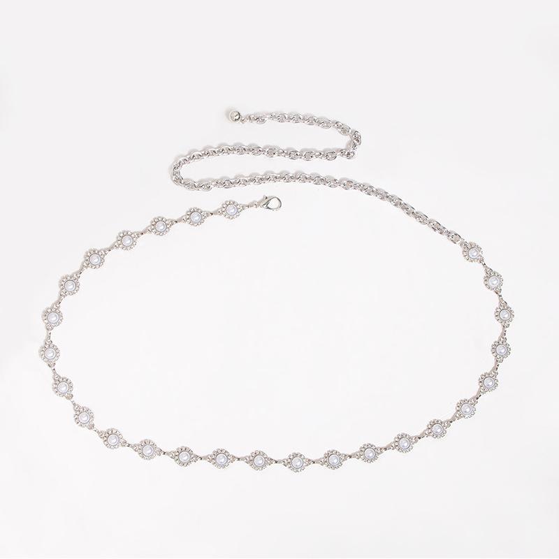 Lanț de talie feminin de înaltă calitate pentru femei, modă, stras, lanț de talie pentru femei, rafinat, elegant, încrustat, lanț de talie rafinat pentru rochie