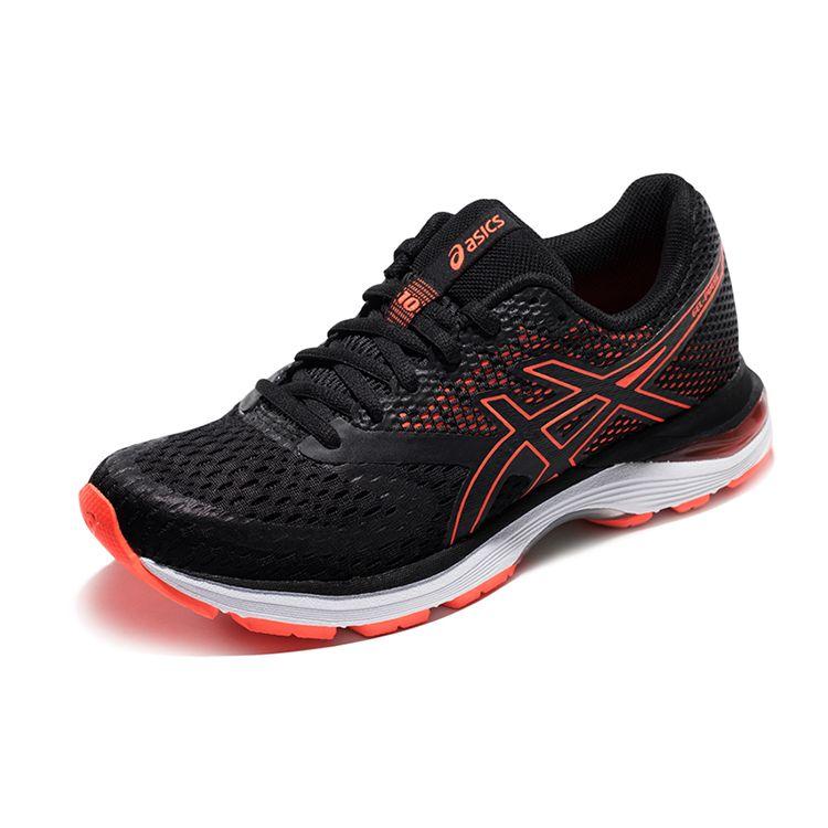 Asics Gel-Pulse 10 Cushioning Non-Slip Running Shoes Women Sneakers Black Orange 1012A010-001